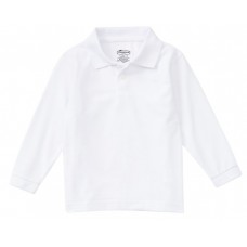 Bermuda Centre for Creative Learning WHITE Cotton Long Sleeve Youth Polo 